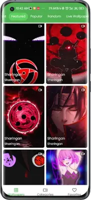 Sharingan Live Wallpaper android App screenshot 4