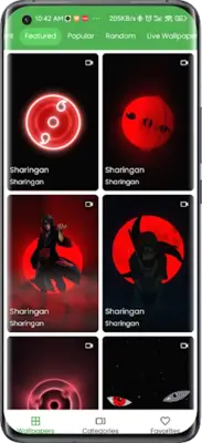 Sharingan Live Wallpaper android App screenshot 6