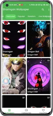 Sharingan Live Wallpaper android App screenshot 8